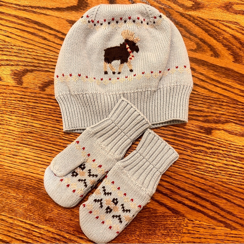 Janie and Jack Hat and Gloves